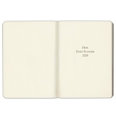 Gallery Leather Daily Planner 2027, 12 Months, Desk Calendar Notebook, 8 x 5.5″