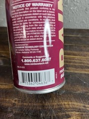 11 Pack Rainbow Intent White Water-Based Marking Paint Inverted Aerosol 17 oz