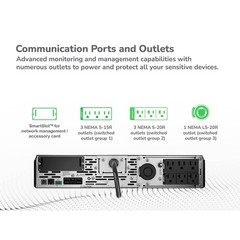 APC Smart-UPS XL 2000VA 120V LCD (SMX2000RMLV2UNC) with included SNMP (AP9631)