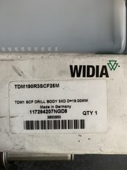 Widia D19.00mm TDM 190R3SCF25M 3xD 019.000- 019.999 SCF DRILL BODY