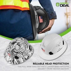 Full Brim Hard Hat Vented Construction Safety Helmet OSHA Approved Cascos De …