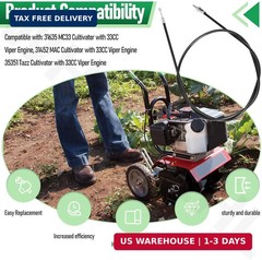 14645 Replacement Throttle Cable for Earthquake/Viper Mini-Tiller/Cultivator MC4