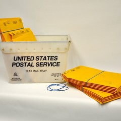Size #64 Rubber Bands, 1 lb Box – Approx. 425 Blue Bands (3.5 x 0.25 Inches)