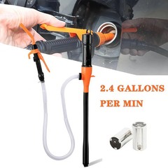 Battery Powered Electric Fuel Transfer Siphon Pump Gas Oil Water 2.4 GPM NEW US