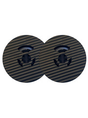 FJA Products Custom Spools With New Black Ribbon on 2 Inch Spool 1/2 Inch Ribbon