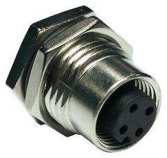 M12A-04PFFS-SH8001 Amphenol LTW M12A 4 pin Female Connector