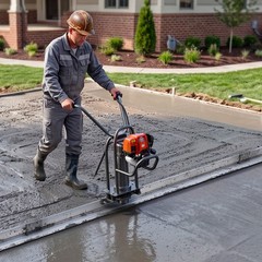Uimoso 14 ft Aluminum Alloy Concrete Screed Blade for Leveling Surfaces