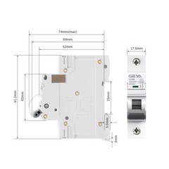 GEYA AC Mini Circuit Breaker 1Pole 6/10/16/25/32/40/50/63/80/100/125Amp 110/120