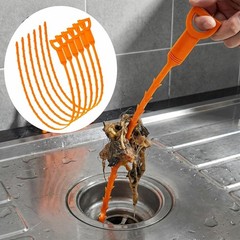 Durable 20-Inch Hair Clog Remover Tool – 6-Pack for Easy Drain Cleaning