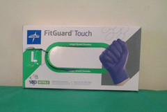 Medline FitGuard Touch Exam Nitrile Gloves, , LARGE, 98 Gloves (open box)