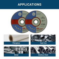 Benchmark Abrasives 6 Inch Cut Off Wheels – Aluminum Oxide Self Sharpening for