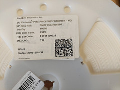 lot of 5 surface mount 0603 resistor reels, various values