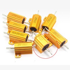 25W/50W Golden Aluminium Load Resistor Wirewound Various Values 0.1ohm – 10K ohm
