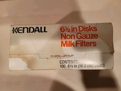 Kendall New Farm Milk Filter 6 1/2″ Strainer Discs In Damaged Box (100x) (NIDSB)