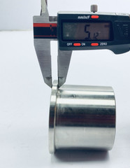 Lot of 4 Stainless Steel 47mm x 47mm Butt Weld Adapter