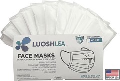 American Made Disposable Face Masks – 50 Count – Kids & Adults – Black & White