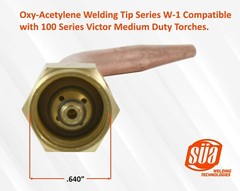 Oxy-Acetylene Welding Tips Model W-1 Compatible with 100 Series Victor Torches