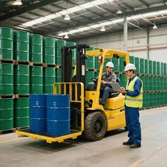 2 Drum Modular Spill Containment Pallet | 2000LBS Capacity | Leakproof Yellow