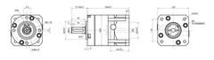 STEPPERONLINE Ratio 5~100:1 Planetary Gearbox Backlash 15~20arc-min for Nema 17