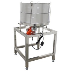 Electric Circular Vibrating Screen Sieve with 30+60 Mesh Screens Double Layers