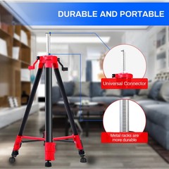 Portable 1.5m Tripod Level Stand Lightweight Steel Construction for Laser Tools