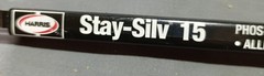 Lot Of 7 Sticks Harris Stay-Silv 15 Phos-Copper Silver Brazing Alloy