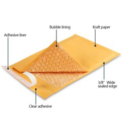 25/50/100/200/500 Kraft Bubble Mailers Padded Envelope Shipping Bags All Size US
