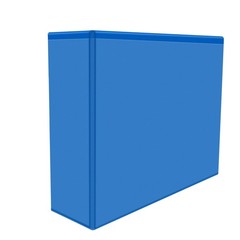 Pen + Gear Durable View 3-Ring Binder with 3-Inch Rings 4 Pack (Blue)