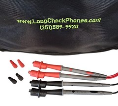 Loop Check Phones Electrician Continuity Test Phone Set TE002-Red