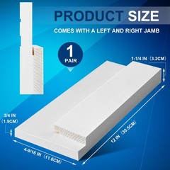 CroBlissful 1 Set 12 Inch L x 12 L X 4-9/16 W X 1-1/4 T, White