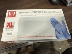 1000 Pcs Synguard Nitrile Gloves Powder, Latex, Protein Free Exp