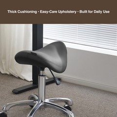 DR.LOMILOMI Hydraulic Swivel Rolling Saddle Clinic Spa Massage Stool Chair 506