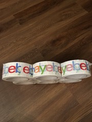 NEW eBay Color Logo Shipping Tape 2” 75 Yds 6 Pack Sealed