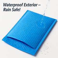Blue Bubble Mailers 9.5” x 14.5” (9.5” x 13.5”) Waterproof Shipping Bags