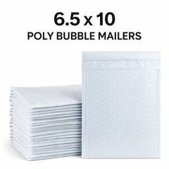 6.5×10 Poly Bubble Mailers Padded Envelopes Self Seal Shipping Bags Bulk