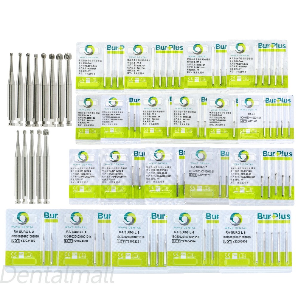 WAVE Dental Bur Carbide Round Latch RASURG L Surgical LA 22mm 26mm 34mm Length