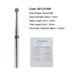 Wave Dental Carbide Burs 25mm Surgical Damond Burs Round Ball FG SURG 1 2 3 4 5