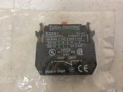NEW EATON CUTLER-HAMMER E22B1 CONTACT BLOCK, FREE SHIPPING