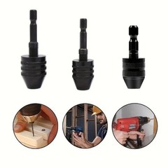 Mini ( 0.3mm to 3.6mm) Keyless Drill Chuck with 1/4″ Hex Shank Adapter – J016 US