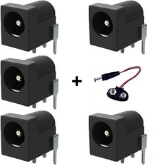 Breadboard-Friendly 2.1Mm PCB Mounting Female DC Power Barrel Jack (5 PCS DC Pow