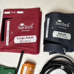 SunTech BP Cuff Lot Infant Child Sm Child Adult L Adult Adult Plus 222OPC Hose