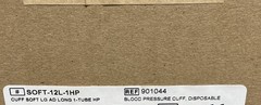 Case of 20 Disposable Large Adult Blood Pressure Cuffs SOFT-12L-1HP