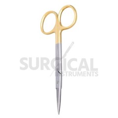 2 T/C IRIS MICRO SURGICAL SCISSORS STRAIGHT+CURVED German Grade