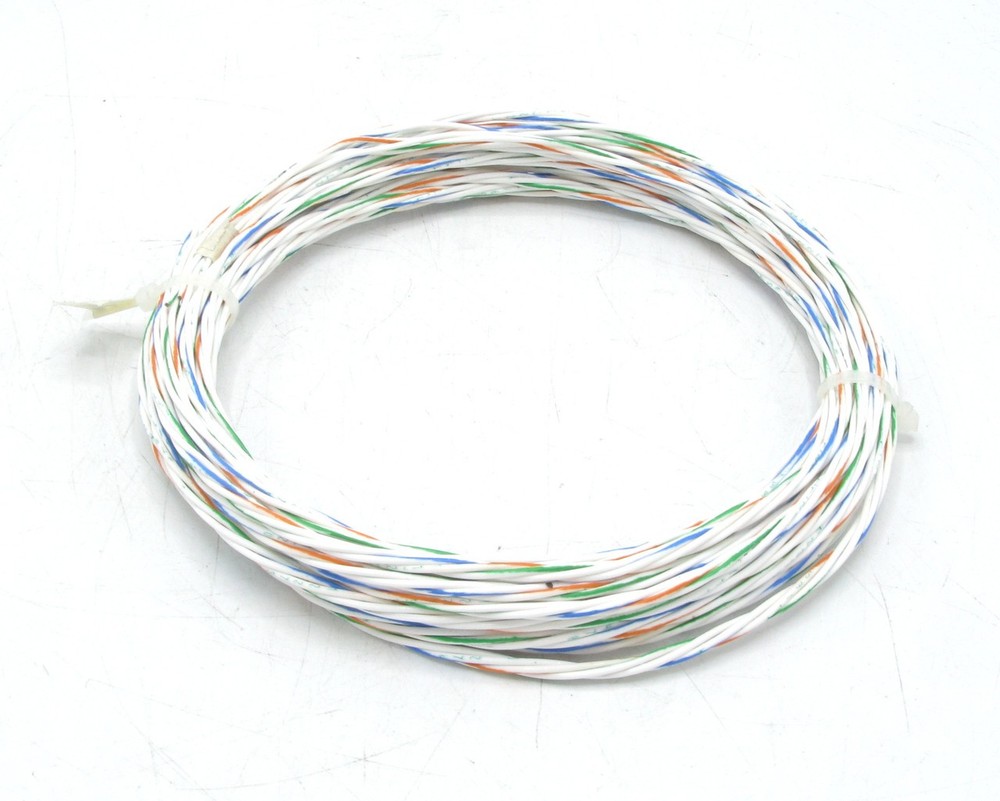 M27500-20RC4U00 20/4 Silver-Coated Copper PTFE Insulated Twisted Quad, 25ft