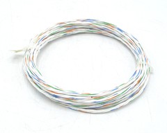 M27500-20RC4U00 20/4 Silver-Coated Copper PTFE Insulated Twisted Quad, 25ft