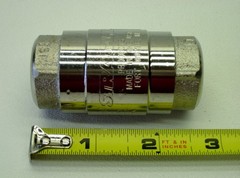 Strataflow 1/2″ FNPT Check Valve Nickle Plated with Stainless Poppet NEW