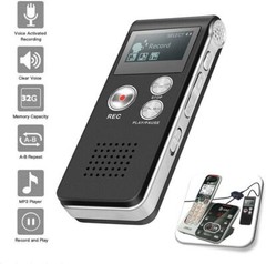 32G Paranormal Ghost Hunting Equipment Digital EVP Voice Activated Recorder Grey