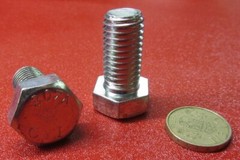Tap Bolt, FT, 8.8 Zinc Plated Metric, M12 x 1.75 x 40 mm Length, 50 Pc