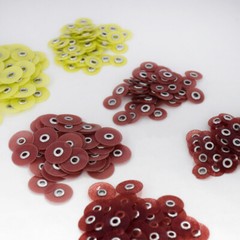 12.7mm 200x Dental Finishing Polishing Discs Wheels Coarse+Fine+Medium+Superfine