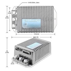 New Motor Controller 1243-4320 360104320 compatible Electric Vehicle Curtis